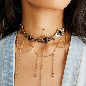 ISO Free people Wasteland Choker Gold-Black